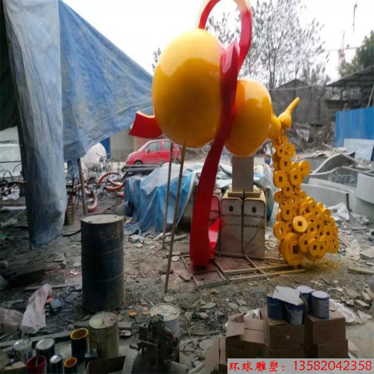 不銹鋼葫蘆雕塑