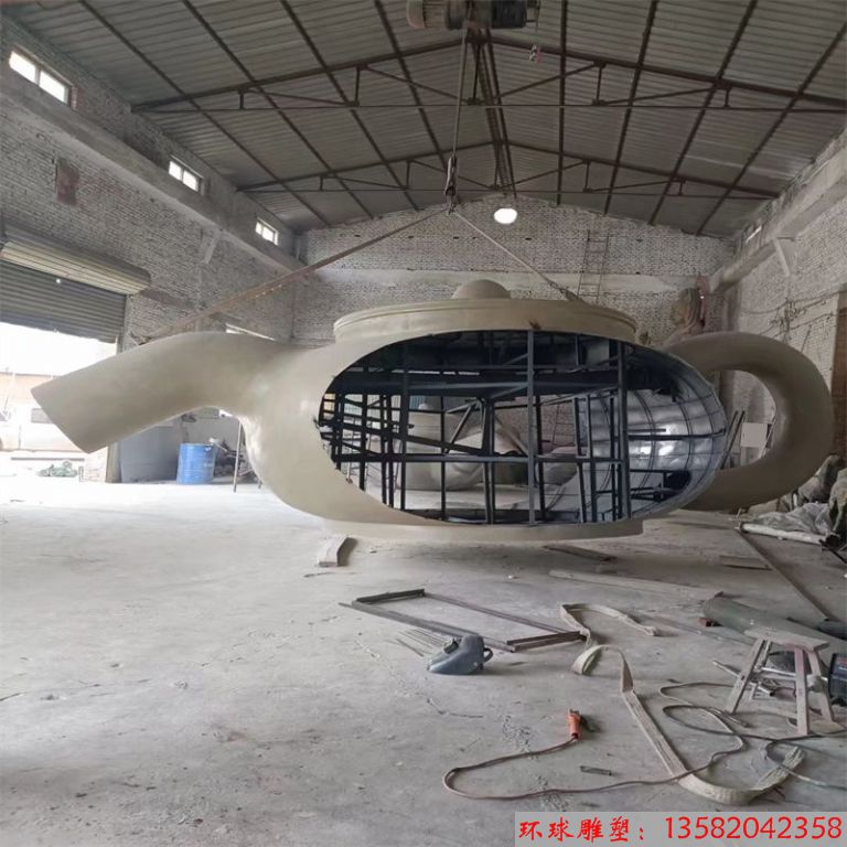 不銹鋼懸空天壺 景觀壺流水壺 噴泉茶壺5