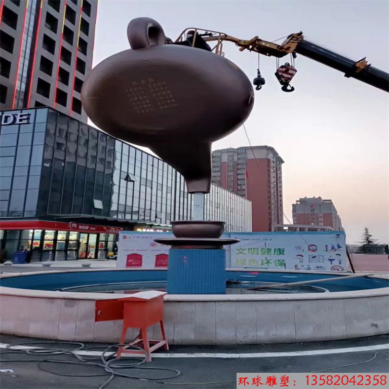 鍛銅天壺流水景觀3