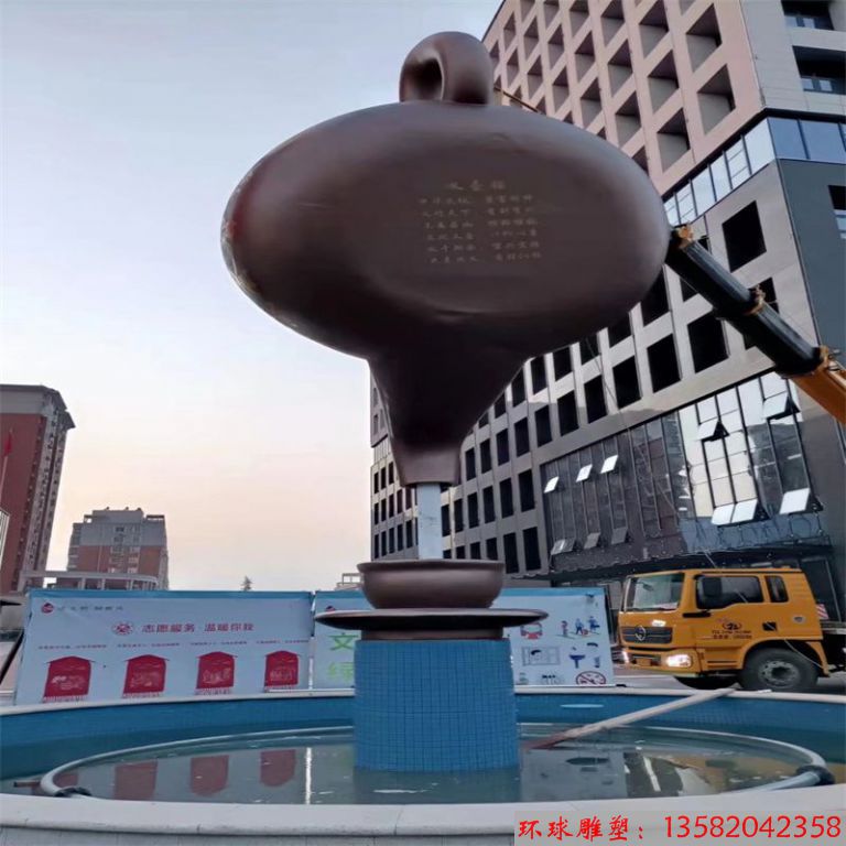 鍛銅天壺流水景觀4