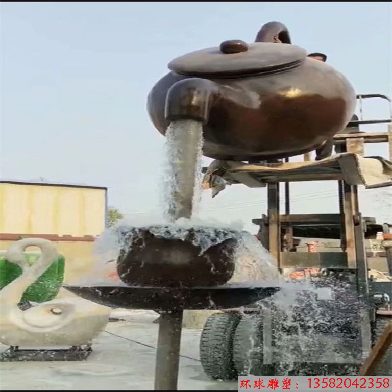 玻璃鋼噴水天壺雕塑1