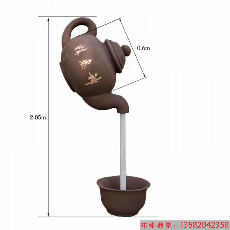 玻璃鋼天壺雕塑1