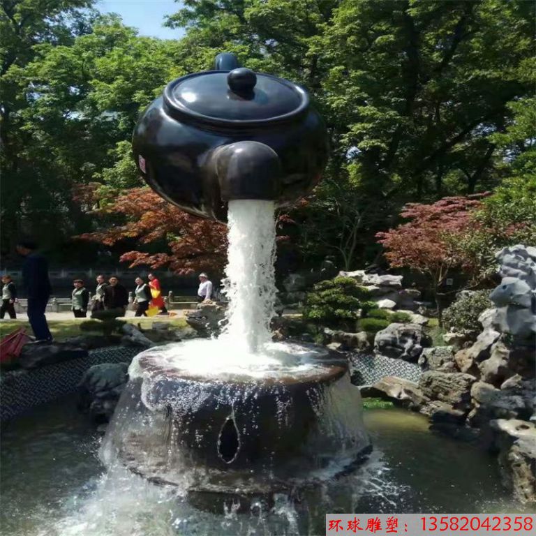 江蘇揚(yáng)州冶春茶社天壺雕塑案例4