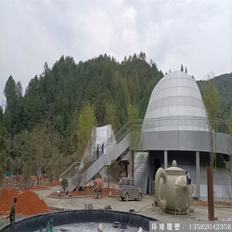 不銹鋼懸空天壺 景觀壺流水壺 噴泉茶壺4