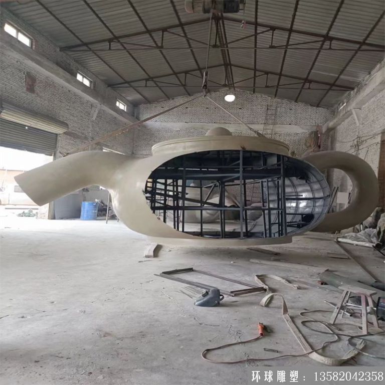 不銹鋼懸空天壺 景觀壺流水壺 噴泉茶壺5