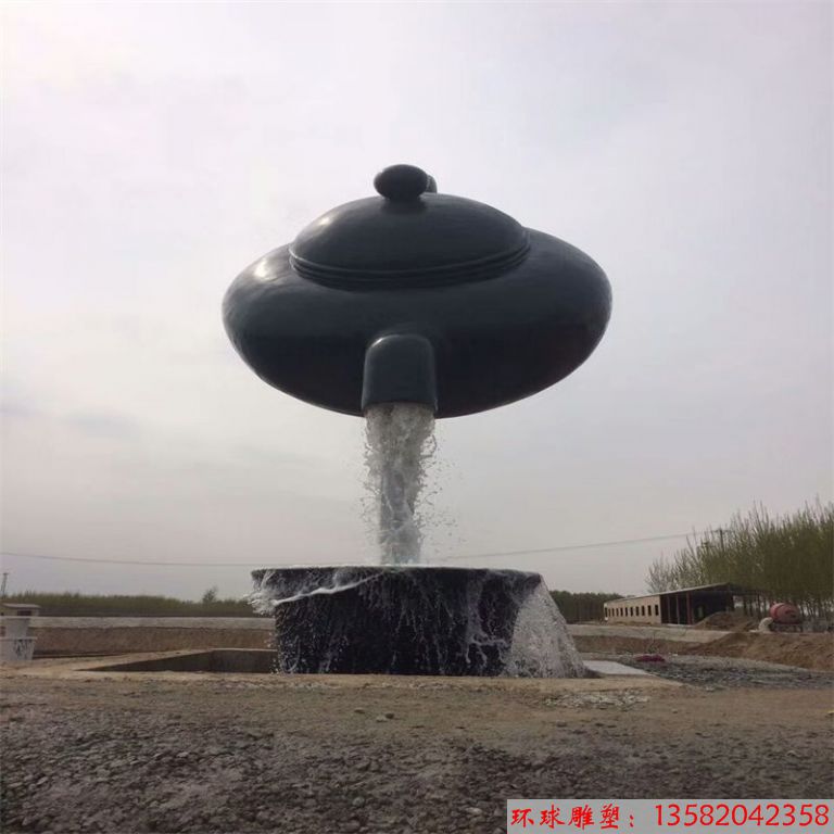 懸掛在空中的茶壺名字叫天壺 天壺景觀流水是怎么做的